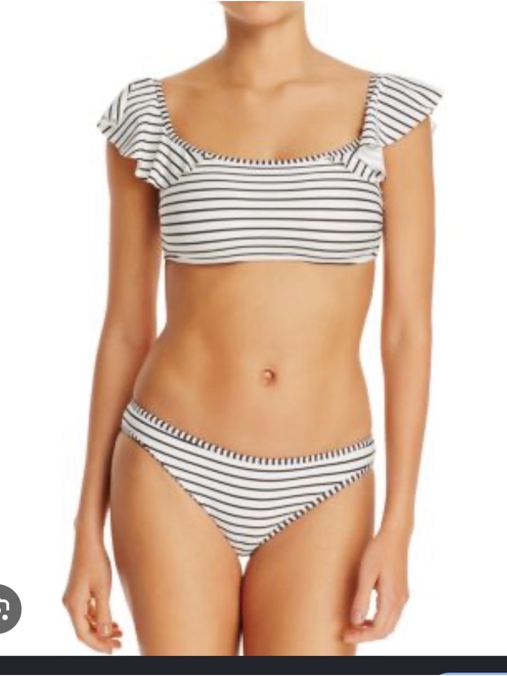 VINCE CAMUTO recasts the striped vacation-bound bikini